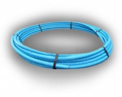 Blue MDPE 50mm x 50m Coil